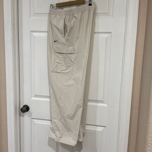 Nike Womens Sportswear Everythings Woven Light Tan Cargo Pants